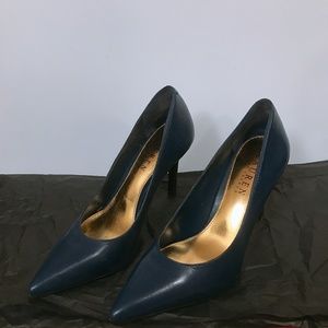 RALPH LAUREN DK NAVY BLUE HEELS